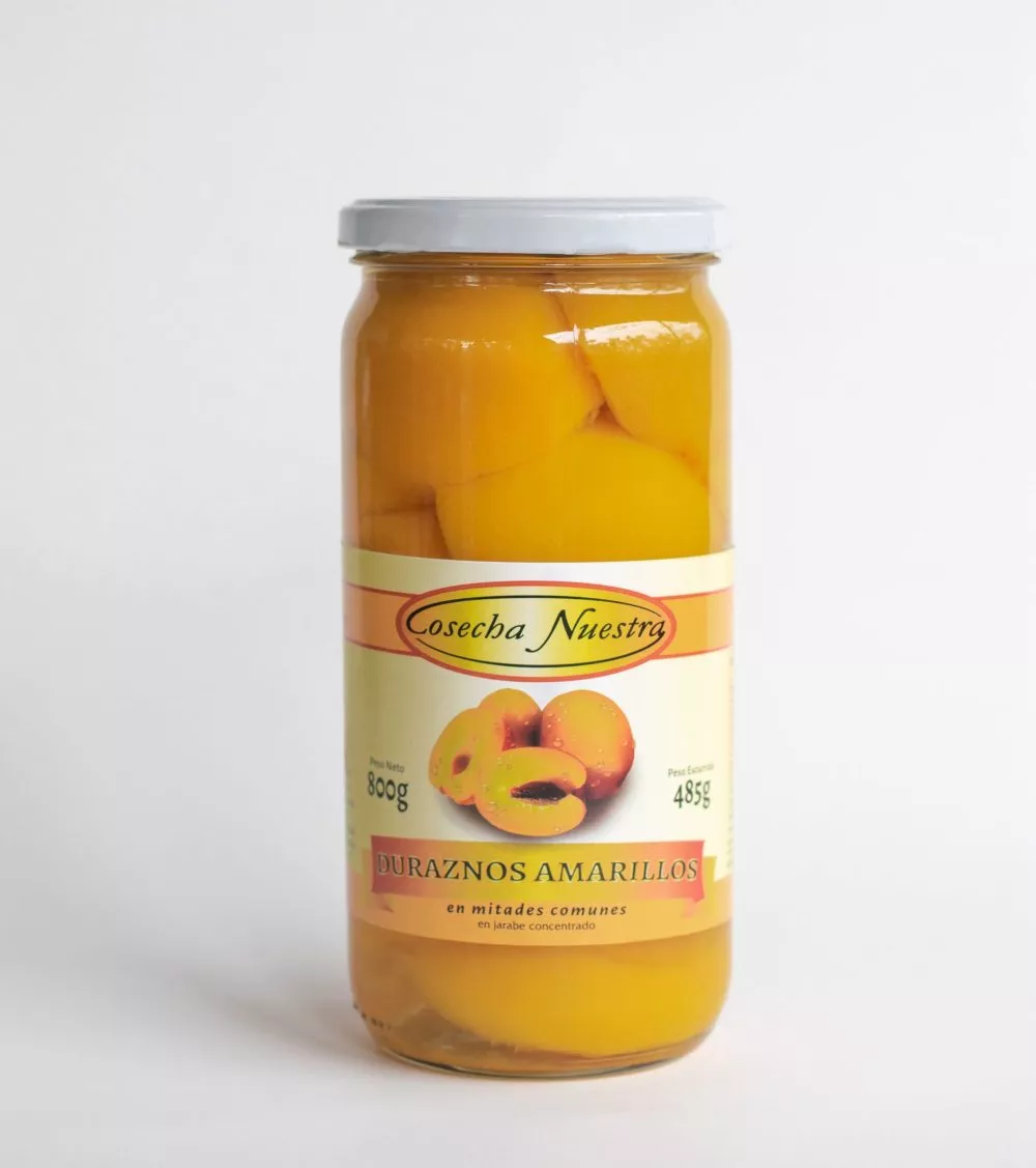 Duraznos en mitades en almibar 800gr pack