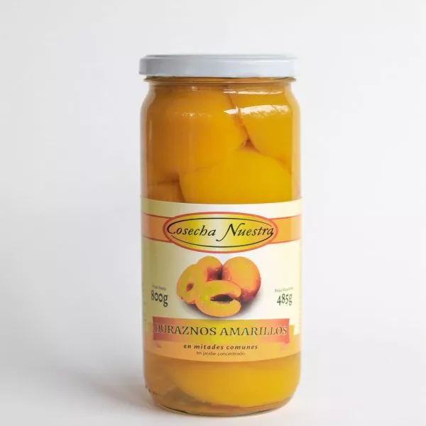 Duraznos en mitades en almibar 800gr pack