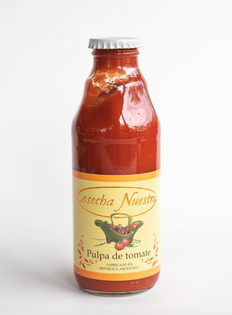 Pulpa de tomate en botella 450gr pack x12